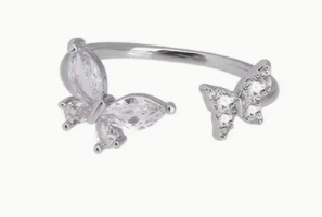 Whisper Wing – Adjustable Butterfly Ring