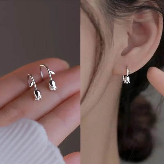 Floréale Tulip Earrings Unique Design ;Luxurious Finish ;High-End Floral Elegance